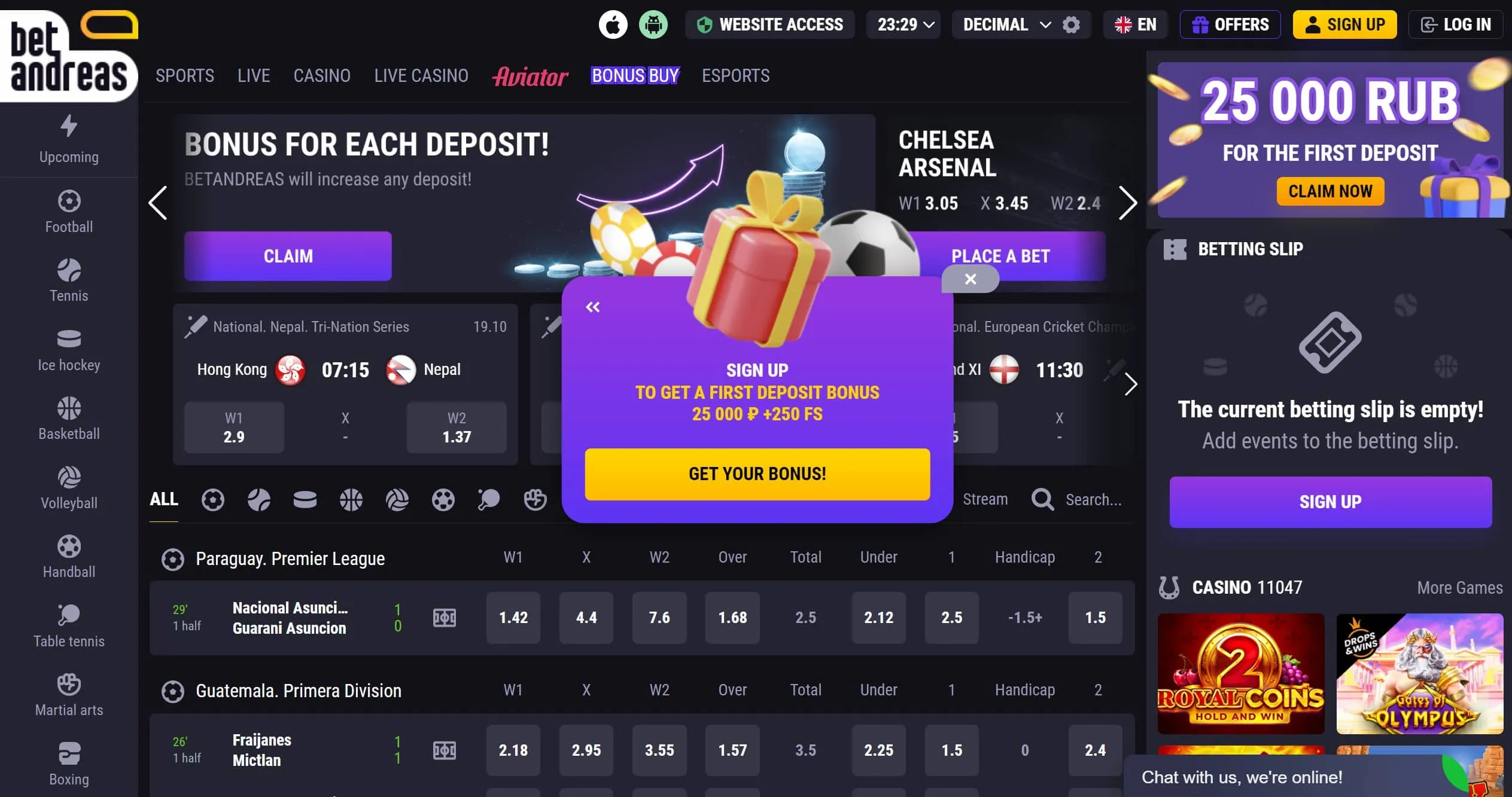 Register and Claim Welcome Package